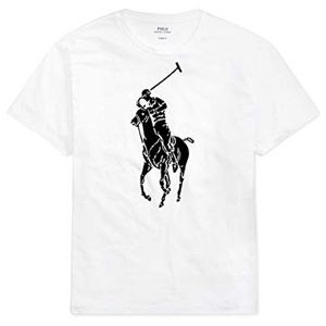 Polo Ralph Lauren big pony t shirt white and black size 5xb